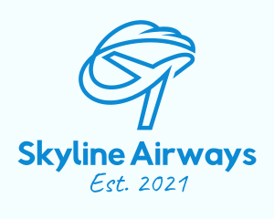 Blue Plane Aeronautics  logo design