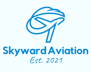 Blue Plane Aeronautics  logo design