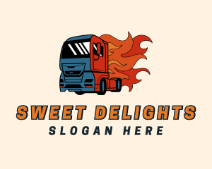 Flame Freight Truck Logo