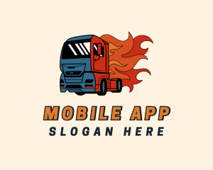 Flame Freight Truck Logo