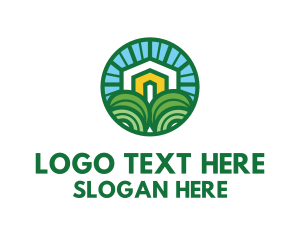 Vegan - House Sun Realty logo design