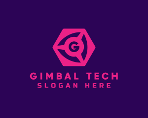 Geometric Cube Tech logo design