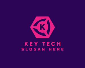 Geometric Cube Tech logo design