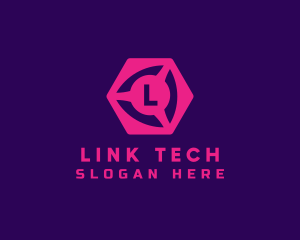 Geometric Cube Tech logo design