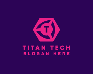 Geometric Cube Tech logo design