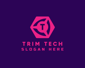 Geometric Cube Tech logo design