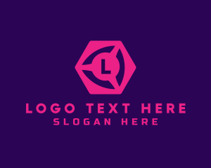 Geometric Cube Tech Logo