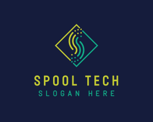 Tech Wave Letter S  logo design