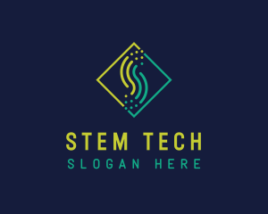 Tech Wave Letter S  logo design