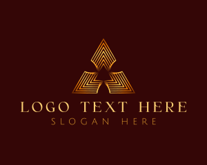 Triangle - Corporate Pyramid Investment logo design