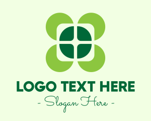 Life - Lucky Four Leaf Clover logo design
