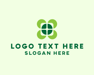Four Leaf Clover - Lucky Four Leaf Clover logo design