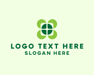 Life - Lucky Four Leaf Clover logo design