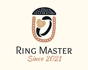 Ring - Heart Jewelry Ring logo design