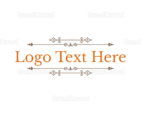 Rustic Antique Ornament Logo