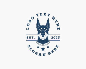 Player - Doberman Dog Kennel logo design