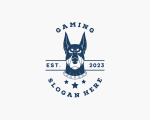 Player - Doberman Dog Kennel logo design