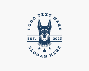 Security - Doberman Dog Kennel logo design