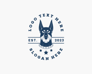 Doberman Dog Kennel Logo