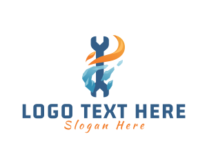 Hot Cold Wrench logo design