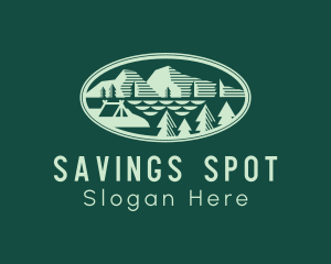 Rural Mountain Campground logo design