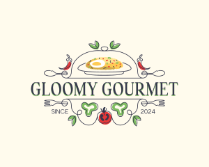 Gourmet Restaurant Cuisine logo design