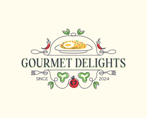 Gourmet Restaurant Cuisine logo design