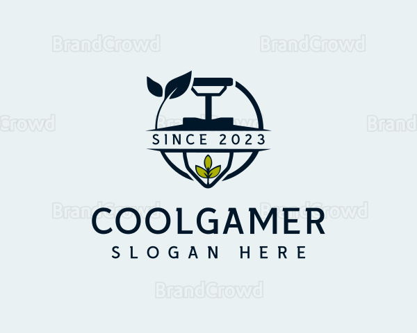 Landscaper Garden Shovel Logo