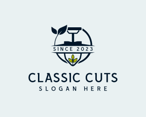 Landscaper Garden Shovel logo design