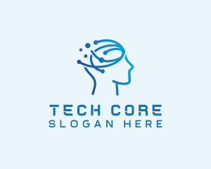 Artificial Intelligence Tech  logo design