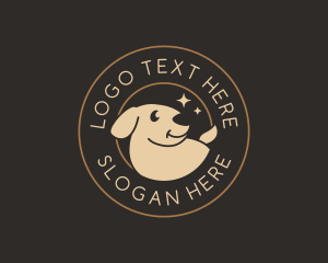 Puppy - Happy Pet Dog logo design