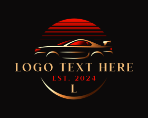 Restoration - Luxury Car Garage logo design