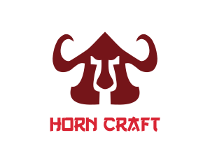 Warrior Helmet Horns logo design