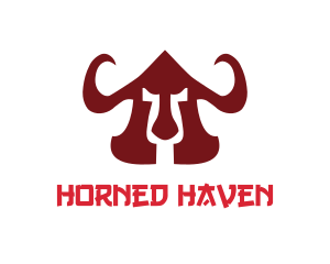 Warrior Helmet Horns logo design