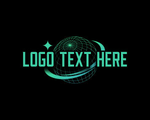 Y2k - Y2K Futuristic Planet logo design