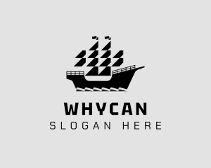 Vessel - Viking Pirate Ship logo design