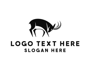 Animal - Alpine Ibex Wild Animal logo design