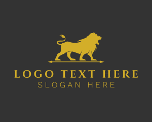 Gold - Premium Lion Business logo design