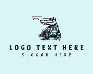 Florida - Florida Wild Alligator logo design