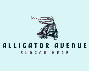 Florida Wild Alligator logo design