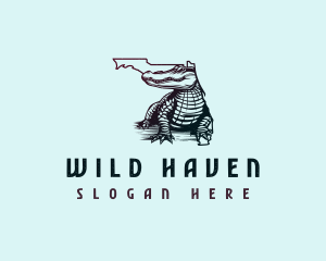 Florida Wild Alligator logo design