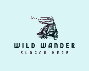 Florida Wild Alligator logo design