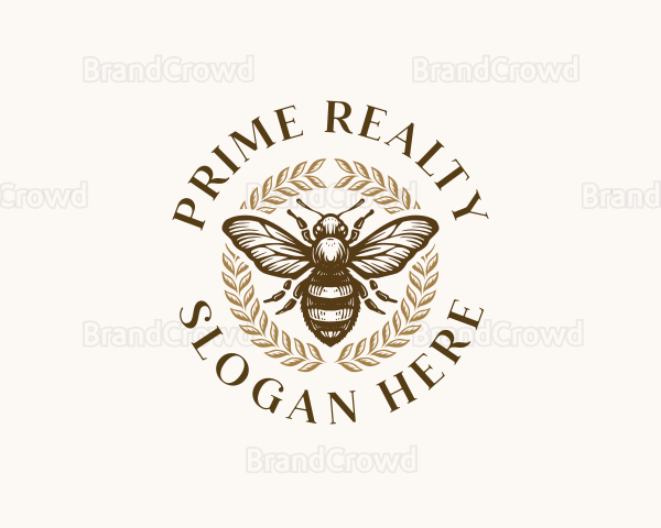 Bee Apiary Apiculture Logo