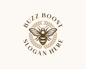 Bee Apiary Apiculture logo design