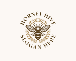 Bee Apiary Apiculture logo design