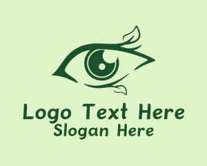Green Natural Eye  Logo