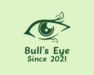 Green Natural Eye  logo design