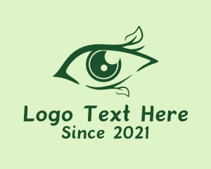 Eye Care - Green Natural Eye logo design