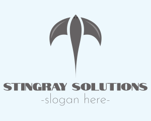 Stingray - Flying Stingray logo design