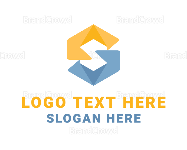 Hexagon Diamond Business Letter S Logo